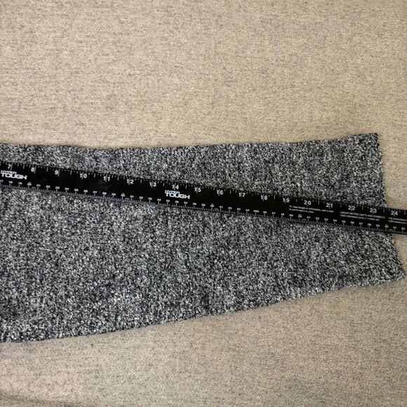 J Jill Sweater Coat L Marled Gray Long Knit Wool Button Heavyweight Lagenlook - Picture 6 of 9